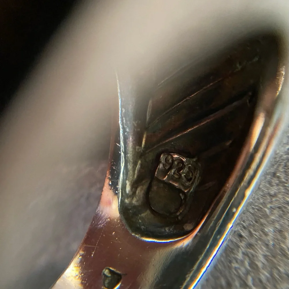 David Yurman Sterling Silver Ice Cigar Band with Diamonds Size 7